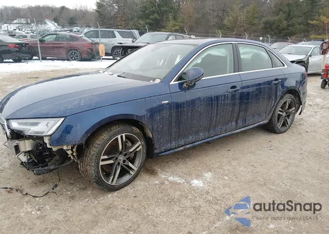 2018 Audi A4 2.0T Premium/2.0T Tech Premium from USA, damaged, VIN WAUPNAF45JN011755